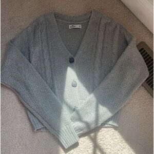 Hollister grey sweater with buttons